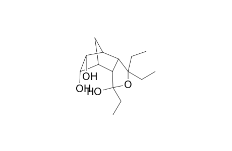 2,2,4-Triethyl-4,7,8-trihydroxy-3-oxatricyclodecane