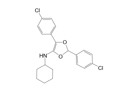 2,5-Bis(4-chlorophenyl)-N-cyclohexyl-1,3-dioxol-4-amine