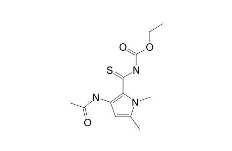 3-ACETYLAMINO-1,5-DIMETHYLPYRROL-2-(N-ETHOXYCARBONYL)-THIOCARBOXAMID