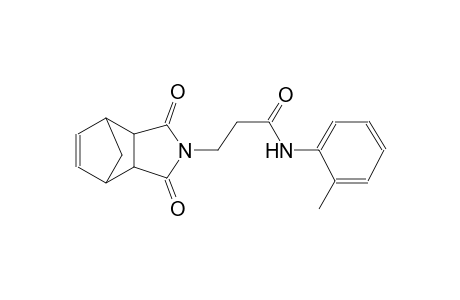 3-(3,5-dioxo-4-azatricyclo[5.2.1.0~2,6~]dec-8-en-4-yl)-N-(2-methylphenyl)propanamide