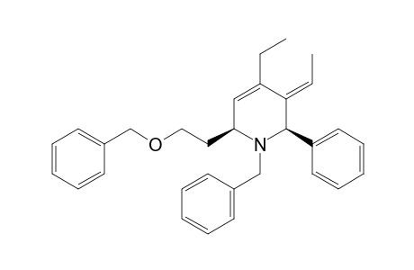 (2R*,3E,6S*)-1-Benzyl-6-(2-benzyloxyethyl)-4-ethyl-3-ethylidene-2-phenyl-2,6-dihydropyridine