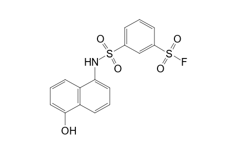 Benzenesulfonyl fluoride, 3-[[(5-hydroxy-1-naphthalenyl)amino]sulfonyl]-