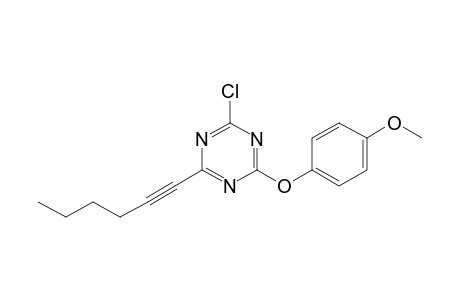 2-(Hex-1'-ynyl)-4-(4"-methoxyphenoxy)-6-chloro-1,3,5-triazine