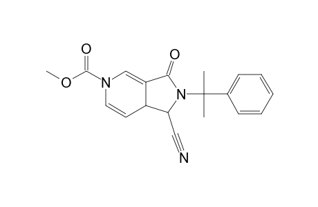 METHYL-1-CYANO-2-(1-METHYL-1-PHENYLETHYL)-2,3-DIHYDRO-3-OXO-1H-PYRROLO-[3,4-C]-PYRIDINE-5(7AH)-CARBOXYLATE;MAJOR-DIASTEREOMER