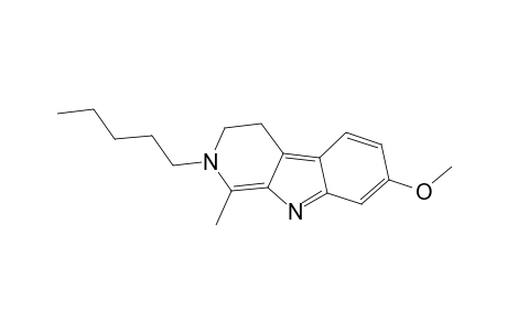 2-AMYL-2,4-DIHYDRO-7-METHOXY-1-METHYL-3H-PYRIDO-[3,4-B]-INDOLE