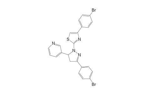 3-(p-Bromophenyl)-1-[4'-(4"-bromophenyl)-2'-thiazolyl)-5-(3'-pyridyl)-2-pyrazoline