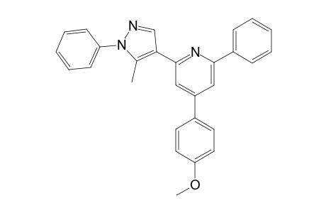 4-(4-Methoxyphenyl)-2-(5-methyl-1-phenyl-1H-pyrazol-4-yl)-6-phenylpyridine