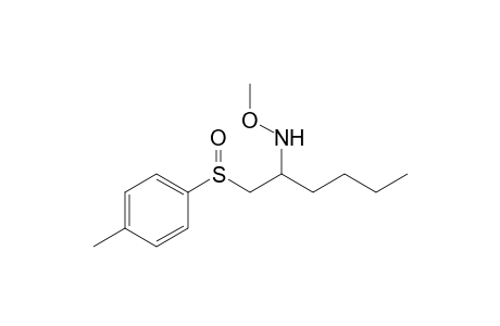 1-Butyl-2-(methoxyamino)-3-(tolylsulfinyl)propane