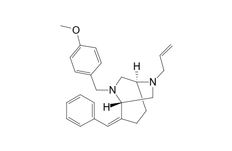 (-)-(1S,5S,Z)-6-Allyl-2-benzylidene-8-(4-methoxybenzyl)-6,8-diazabicyclo[3.2.2]nonane