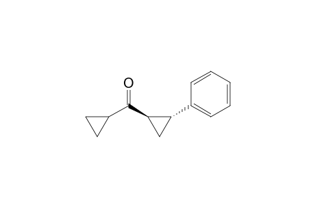 Methanone, cyclopropyl(2-phenylcyclopropyl)-, trans-