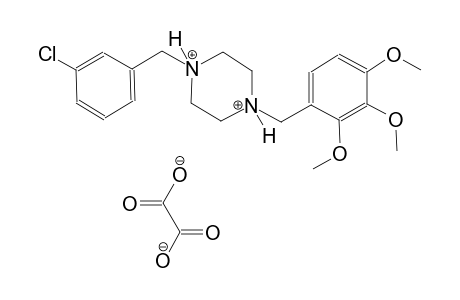 1-(3-chlorobenzyl)-4-(2,3,4-trimethoxybenzyl)piperazinediium oxalate