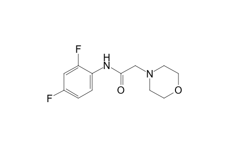 2',4'-difluoro-4-morpholineacetanilide