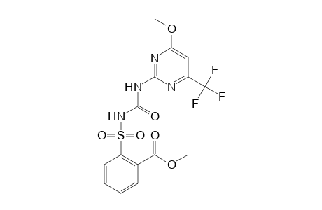 Benzoic acid, 2-[[[[[4-methoxy-6-(trifluoromethyl)-2-pyrimidinyl]amino]carbonyl]amino]sulfonyl]-, methyl ester