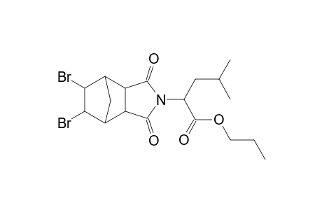 propyl 2-(5,6-dibromo-1,3-dioxohexahydro-1H-4,7-methanoisoindol-2(3H)-yl)-4-methylpentanoate