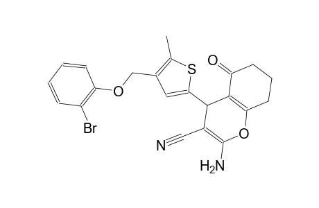 2-amino-4-{4-[(2-bromophenoxy)methyl]-5-methyl-2-thienyl}-5-oxo-5,6,7,8-tetrahydro-4H-chromene-3-carbonitrile