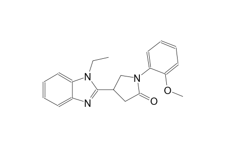 2-Pyrrolidinone, 4-(1-ethyl-1H-1,3-benzimidazol-2-yl)-1-(2-methoxyphenyl)-