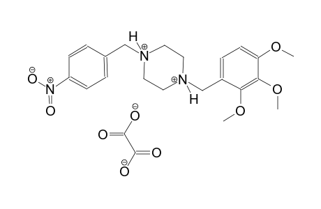 1-(4-nitrobenzyl)-4-(2,3,4-trimethoxybenzyl)piperazinediium oxalate