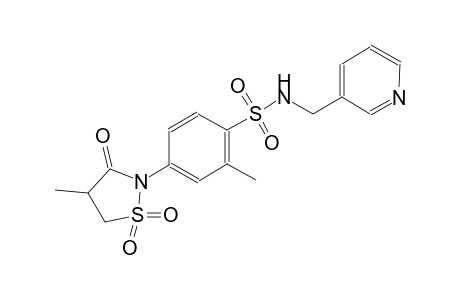 benzenesulfonamide, 2-methyl-4-(4-methyl-1,1-dioxido-3-oxo-2-isothiazolidinyl)-N-(3-pyridinylmethyl)-