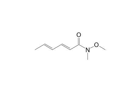 (2E,4E)-N-methoxy-N-methyl-hexa-2,4-dienamide