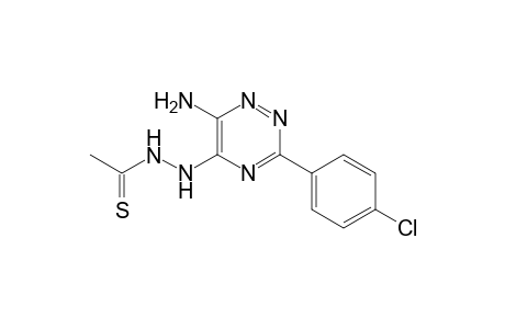 6-Amino-5-(N2-thioacylhydrazino)-3-(4-chlorophenyl)-1,2,4-triazine