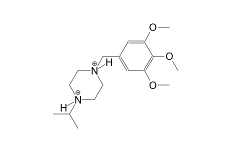 1-isopropyl-4-(3,4,5-trimethoxybenzyl)piperazinediium