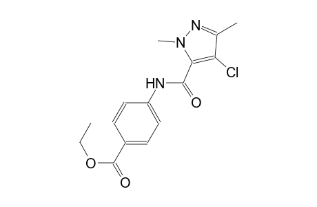 ethyl 4-{[(4-chloro-1,3-dimethyl-1H-pyrazol-5-yl)carbonyl]amino}benzoate
