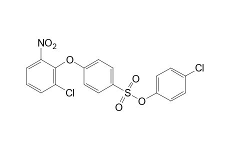 p-(2-chloro-6-nitrophenoxy)benzenesulfonic acid, p-chlorophenyl ester