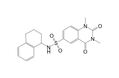 1,3-dimethyl-2,4-dioxo-N-(1,2,3,4-tetrahydro-1-naphthalenyl)-1,2,3,4-tetrahydro-6-quinazolinesulfonamide
