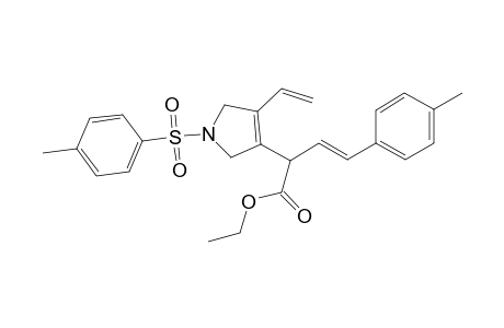 (E)-ethyl 4-p-tolyl-2-(1-tosyl-4-vinyl-2,5-dihydro-1H-pyrrol-3-yl)but-3-enoate