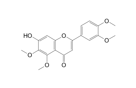 2-(3,4-dimethoxyphenyl)-5,6-dimethoxy-7-oxidanyl-chromen-4-one