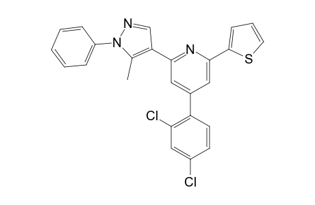 4-(2,4-Dichlorophenyl)-2-(5-methyl-1-phenyl-1H-pyrazol-4-yl)-6-(thiophen-2-yl)pyridine