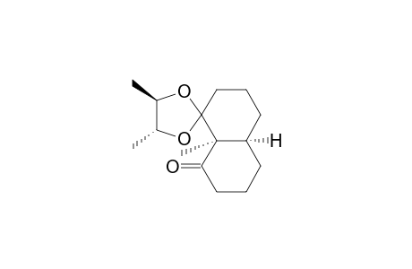 Spiro[1,3-dioxolane-2,1'(2'H)-naphthalen]-8'(5'H)-one, hexahydro-4,5,8'a-trimethyl-, [4R-[2.alpha.(4'aR*,8'aS*),4.alpha.,5.beta.]]-