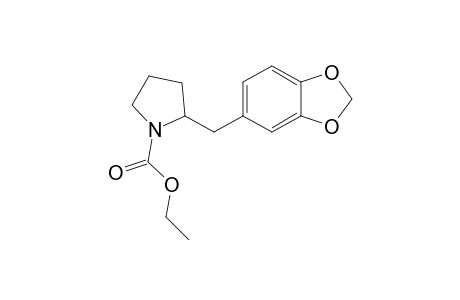 2-(1,3-benzodioxol-5-ylmethyl)-1-pyrrolidinecarboxylic acid ethyl ester