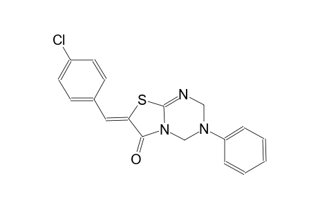 (7Z)-7-(4-chlorobenzylidene)-3-phenyl-3,4-dihydro-2H-[1,3]thiazolo[3,2-a][1,3,5]triazin-6(7H)-one