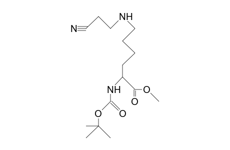 N(A)-T-Butoxycarbonyl-N-(2-cyano-ethyl)-L-lysine methyl ester