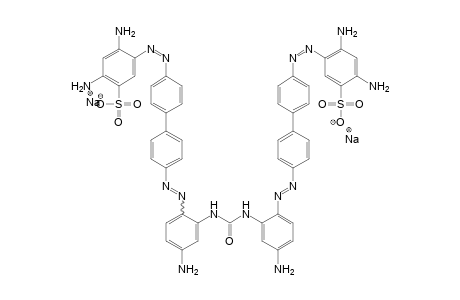 Benzenesulfonic acid, 3,3'-[carbonylbis[imino(4-methyl-2,1-phenylene)azo[1,1'-biphenyl]-4',4-diylazo]]bis[4,6-diamino-, disodium salt
