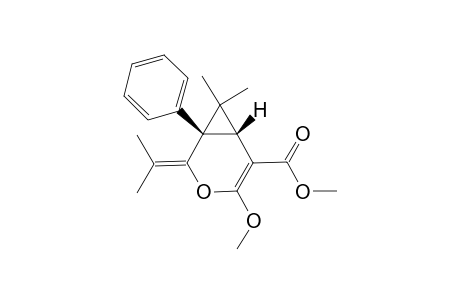 2-Isopropylidene-3-oxa-4-methoxy-5-methoxycarbonyl-7,7-dimethyl-1-phenylbicyclo[4.1.0]hept-4-ene