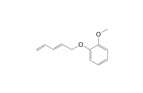 Benzene, 1-methoxy-2-(2,4-pentadienyloxy)-, (E)-