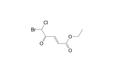 Ethyl (E)-5-Bromo-5-chloro-4-oxopent-2-enoate