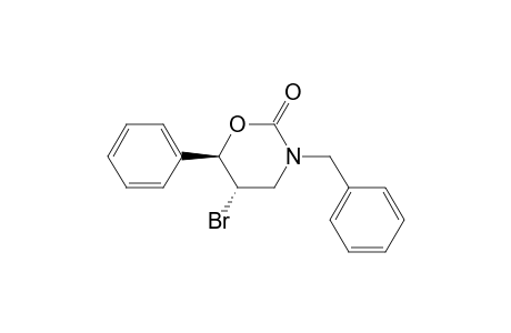 trans-3-Benzyl-5-bromo-6-phenyl-tetrahydro-2H-1,3-oxazin-2-one