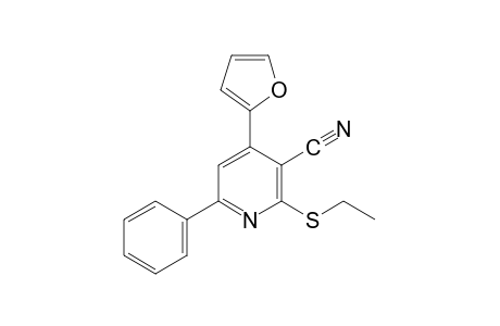 2-(ethylthio)-4-(2-furyl)-6-phenylnicotinonitrile