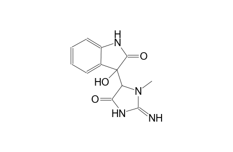 3-hydroxy-3-(2-imino-3-methyl-5-oxo-4-imidazolidinyl)-1,3-dihydro-2H-indol-2-one