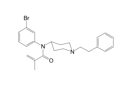 N-(3-Bromophenyl)-2-methyl-N-[1-(2-phenylethyl)piperidin-4-yl]prop-2-enamide