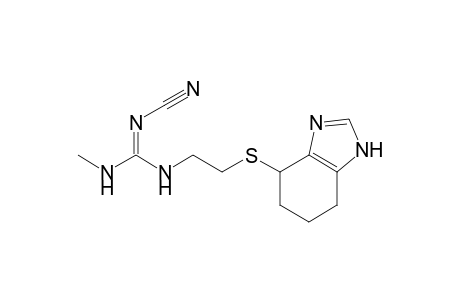 Guanidine, N-cyano-N'-methyl-N''-[2-[(4,5,6,7-tetrahydro-1H-benzimidazol-4-yl)th io]ethyl]-, (.+-.)-