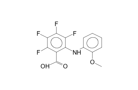 2-(ORTHO-METHOXYPHENYLAMINO)-3,4,5,6-TETRAFLUOROBENZOIC ACID