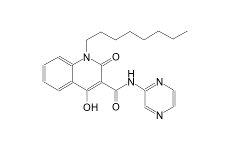 4-hydroxy-1-octyl-2-oxo-N-(2-pyrazinyl)-1,2-dihydro-3-quinolinecarboxamide