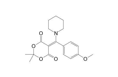 5-[(4-methoxyphenyl)-(1-piperidinyl)methylidene]-2,2-dimethyl-1,3-dioxane-4,6-dione