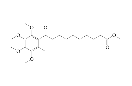 10-keto-10-(2,3,4,5-tetramethoxy-6-methyl-phenyl)capric acid methyl ester
