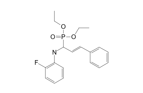 DIETHYL-1-[N-(2-FLUOROPHENYL)-AMINO]-3-PHENYL-2-PROPENYL-PHOSPHONATE