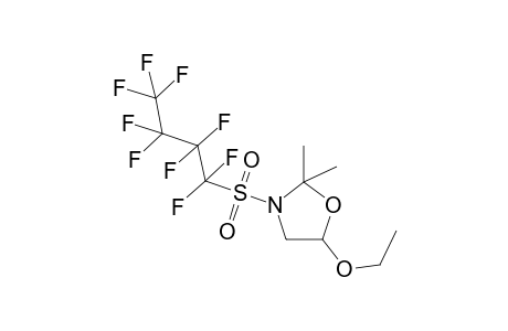 5-Ethoxy-3-[nonafluorobutane-1-sulfonyl)-2,2-dimethyloxazolidine